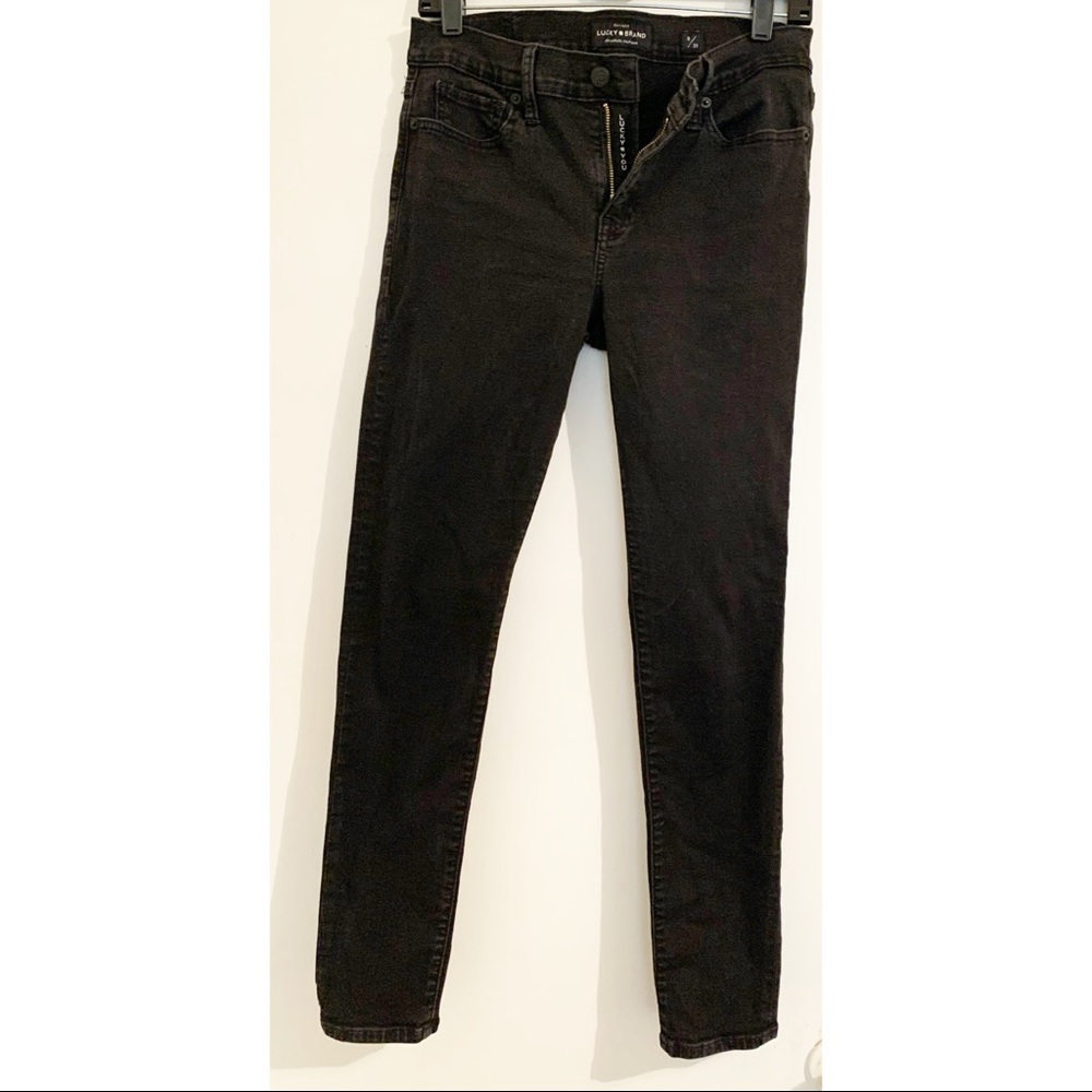Lucky Brand Black Skinny Jeans Brooke Leggings Size 8/29